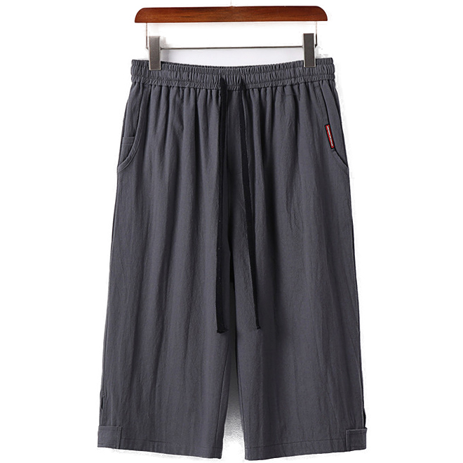 Big and Tall Men's Linen Pull On Shorts