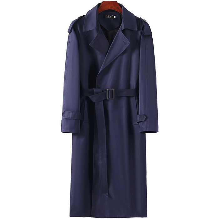 Plus Size Mens Long Trench Coat