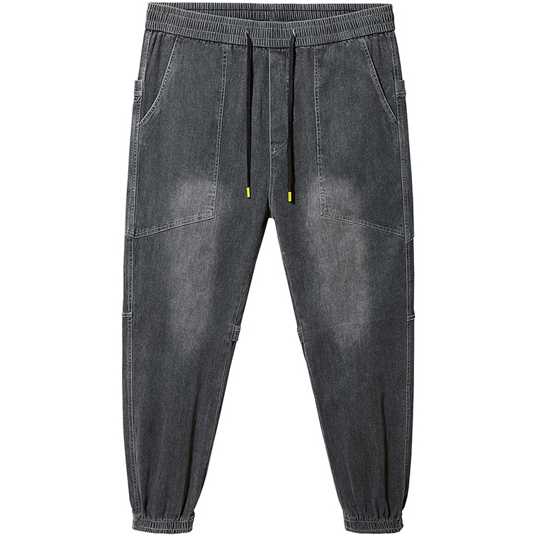 Plus Size Mens Drawstring Jogger Jeans