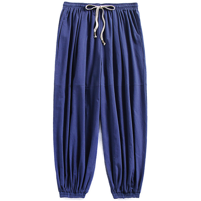 Big and Tall Mens Linen Lightweight Drawstring Jogger